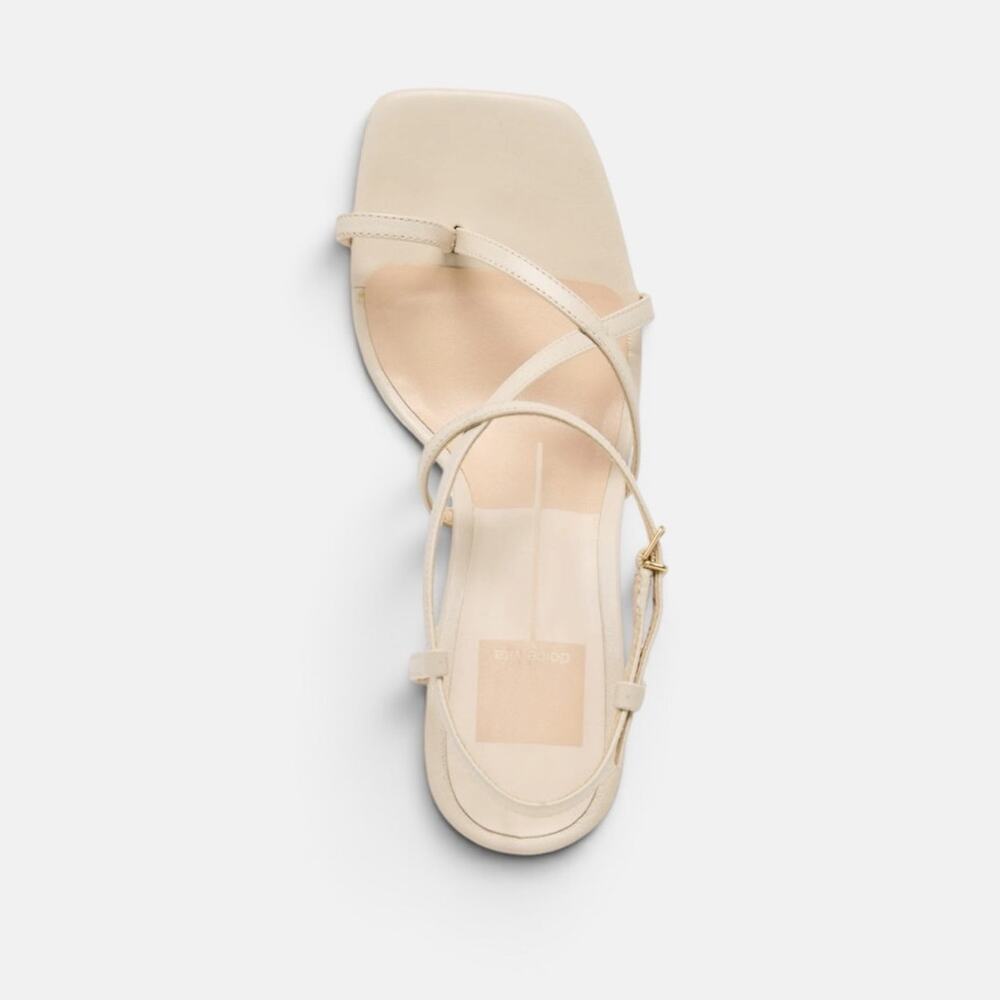 Dolce Vita Womens Aylee Toe-Ring Strappy Sculpted Wedge Sandals Cream Size 7 NIB - Picture 8 of 9